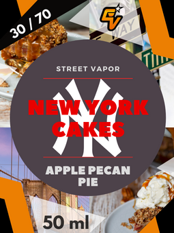Apple pecan pie New York Cakes
